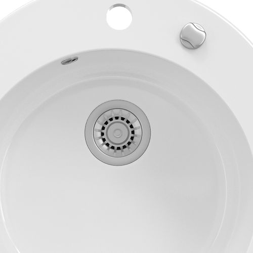 Évier Valencia 30750 Blanc 50.5x50.5cm Rond