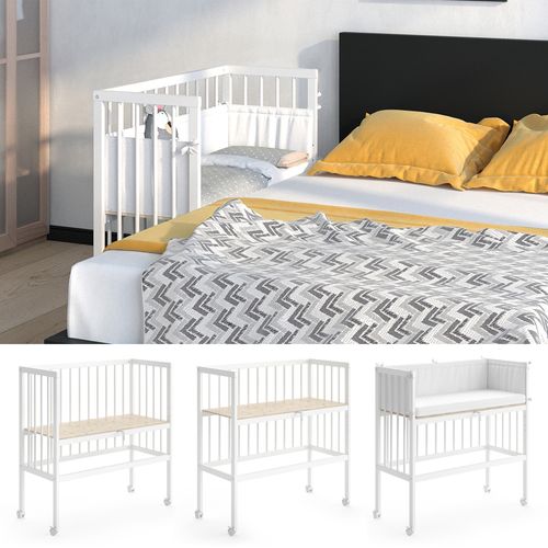 Lit D Sophie 30377 Blanc 94x42.5cm 1 Rail Latéral