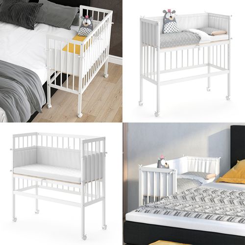 Lit D Sophie 30377 Blanc 94x42.5cm 1 Rail Latéral