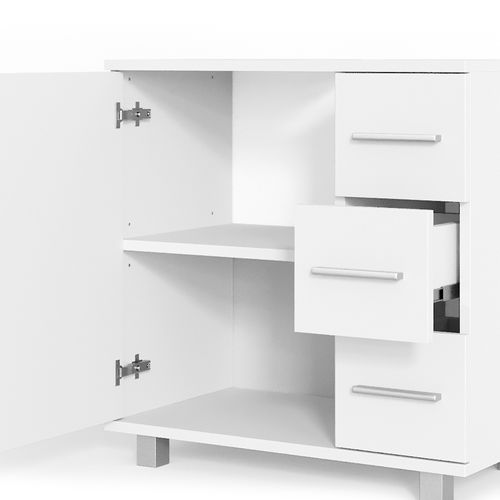 Meuble Sous Vasque Simple Ilias 30800 Blanc 60x60.8cm