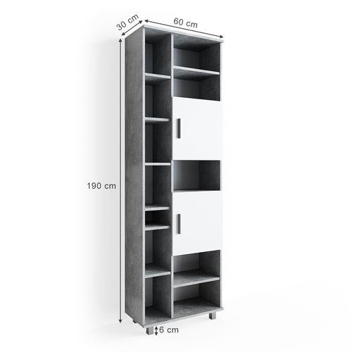 Colonne De Salle De Bain Ilias, Béton, 60x190cm