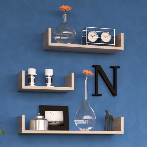 Étagère Murale  30796 Sonoma 60x10cm Set De 3 Casiers