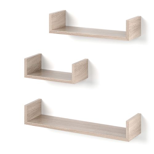 Étagère Murale  30796 Sonoma 60x10cm Set De 3 Casiers