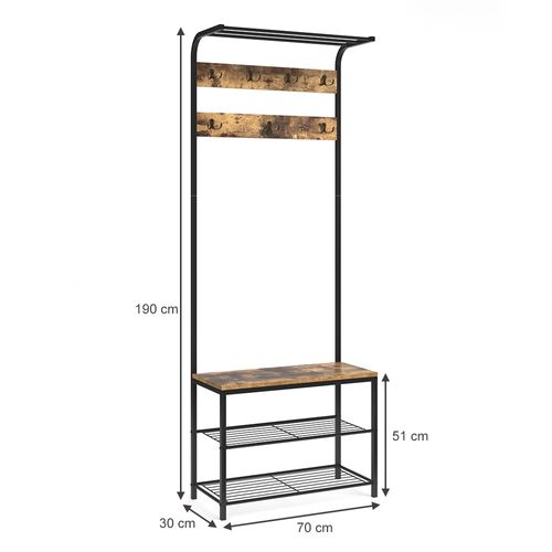 Vestiaire Fyrk 31040 Bois Antique 70x190cm