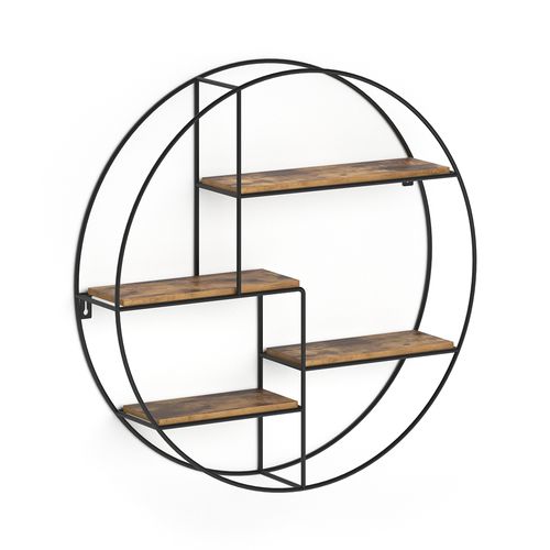 Étagère Fyrk 31074 Bois Antique 55x55cm Rond