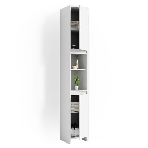 Colonne De Salle De Bain Emma, Blanc, 30x190cm