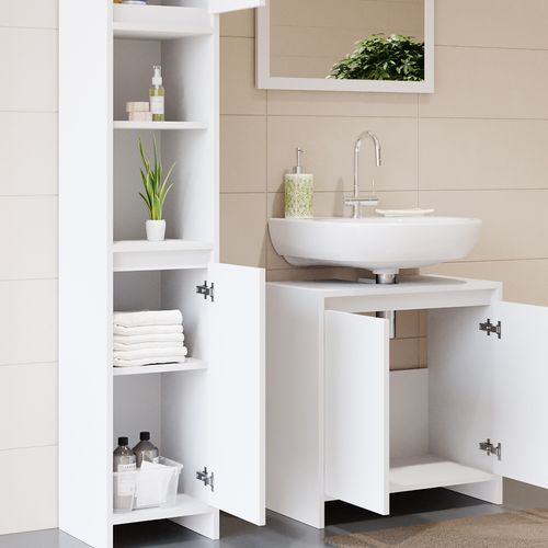 Meubles Bain Emma 31950 Blanc Lot De 3