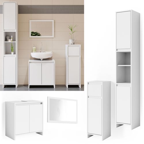 Meubles Bain Emma 31951 Blanc 4 Parties