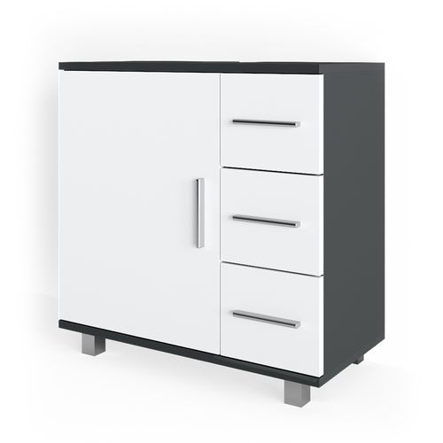 Meuble Sous Vasque Simple Ilias 31503 Anthracite 60x60.8cm