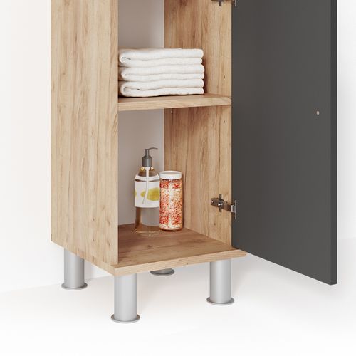 Meubles Bain Fynn 31988 Chêne 4 Parties