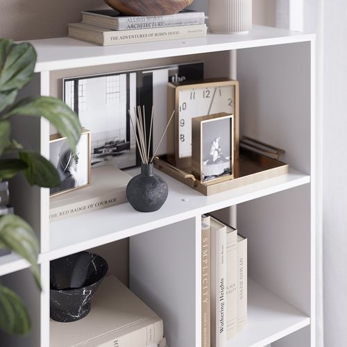 Meuble De Rangement Cube Nove 31937 Blanc 107.2x107.8cm 7 Compartiments