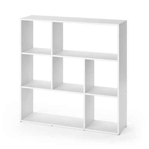 Meuble De Rangement Cube Nove 31937 Blanc 107.2x107.8cm 7 Compartiments