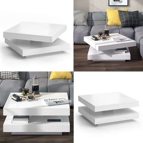 Table Basse Elias 31931 Blanc 70x70cm