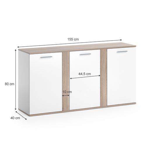 Commode Novelli 32093 Sonoma 40x80cm Avec Portes