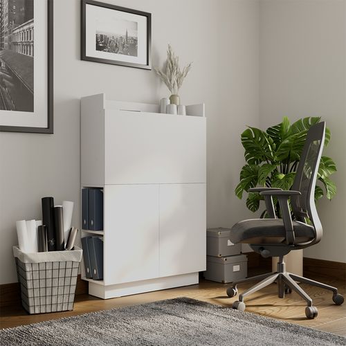 Secrétaire Bureau Alena 32502 Blanc 85x27cm