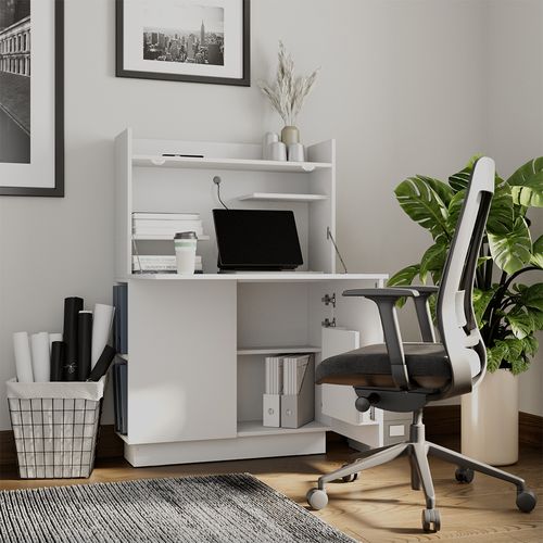Secrétaire Bureau Alena 32502 Blanc 85x27cm