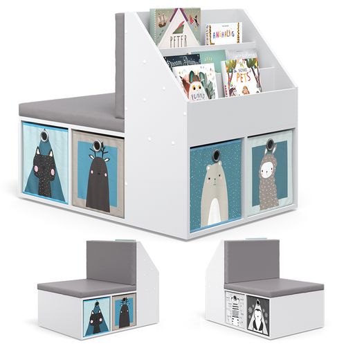 Bibliothèque Enfant Onix 32100 Blanc 97.1x78.4cm