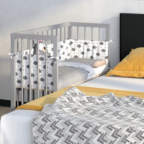 Lit Dappoint Sophie 32590 Gris 94x42.5 cm 1 Rail Latéral