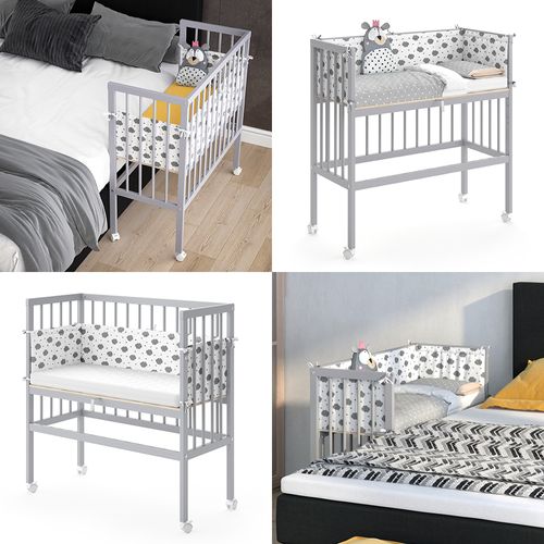 Lit Dappoint Sophie 32590 Gris 94x42.5 cm 1 Rail Latéral