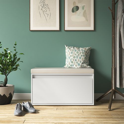 Banc Pour Chaussures Iker 32099 Blanc 80x45cm