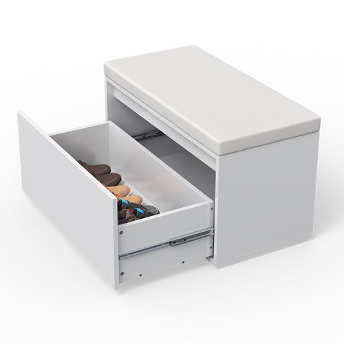 Banc Pour Chaussures Iker 32099 Blanc 80x45cm