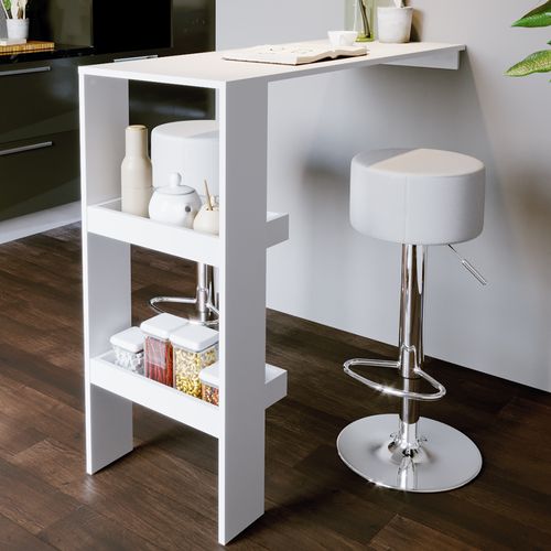 Tabouret De Bar  31999 Blanc 33x92cm 2 Pièces