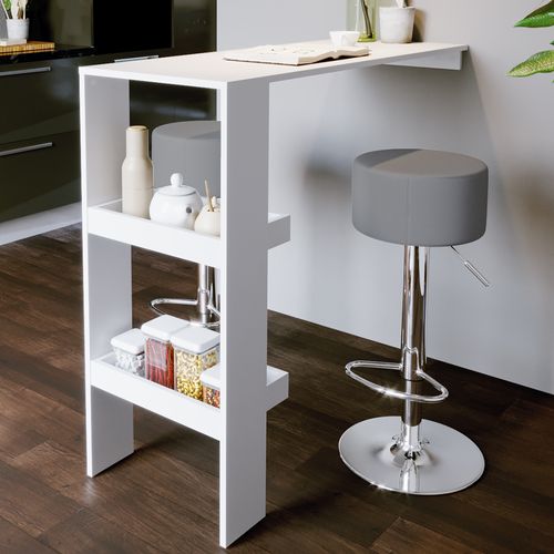 Tabouret De Bar  32000 Gris 33x92cm 2 Pièces