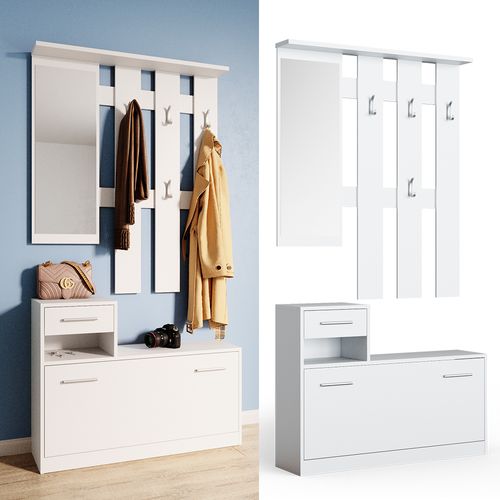 Vestiaire Billy 33201 Blanc 25x191cm