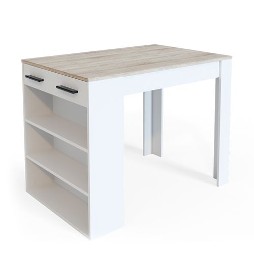 Table De Salle à Manger Repose 32864 Sonoma/blanc 67x100cm