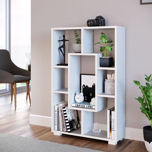 Meuble De Rangement Cube Domus 33281 Blanc 60.2x90cm 7 Compartiments