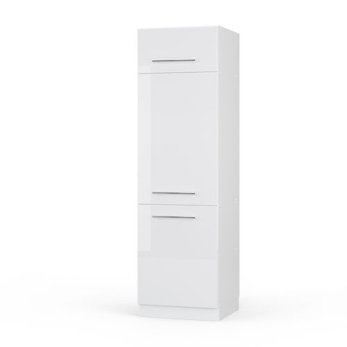 Armoire Pour Frigo Fame-line 33531 Blanc Haute Brillance 60cm