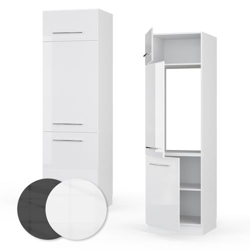 Armoire Pour Frigo Fame-line 33531 Blanc Haute Brillance 60cm
