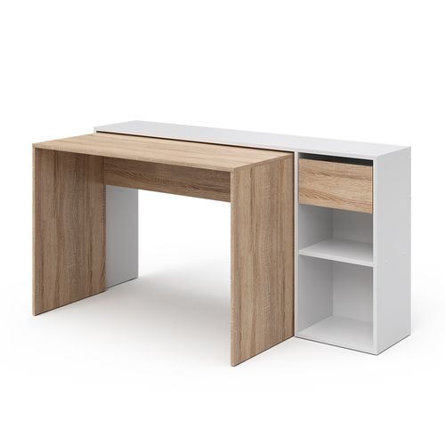 Bureau Ben 33558 Blanc/sonoma 145x46.4cm