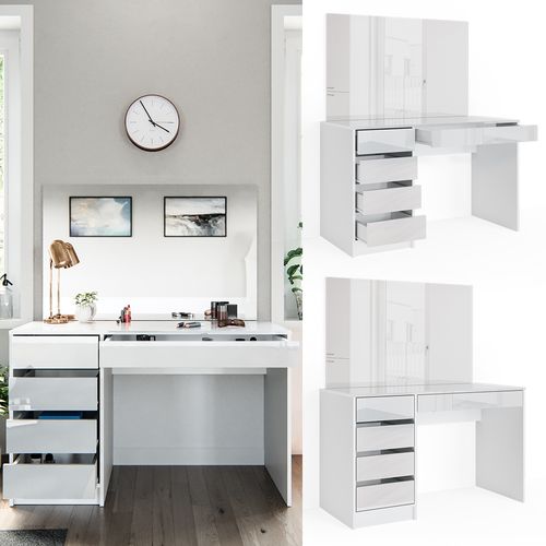 Coiffeuse Sherry 33950 Blanc 120cm