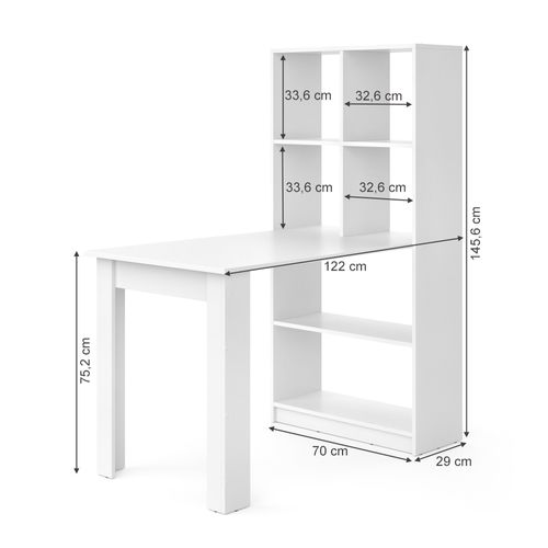 Bureau Gael 33694 Blanc 70x122cm