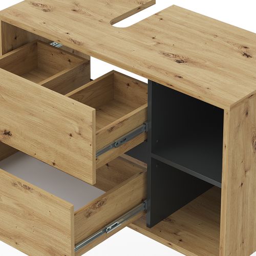 Meuble Sous Vasque Viola 33908 Chêne Artisan 100x60cm