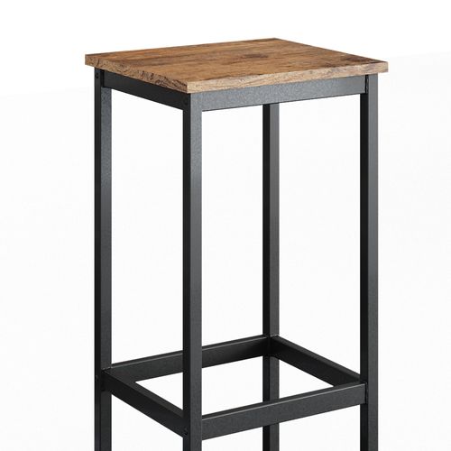 Tabouret De Bar Fyrk 34123 Chêne Rustique 32x78cm 2 Pièces
