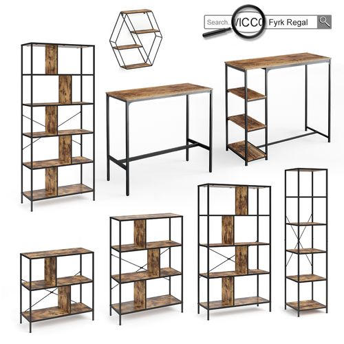 Tabouret De Bar Fyrk 34123 Chêne Rustique 32x78cm 2 Pièces