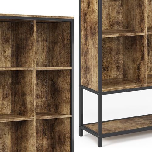 Étagère De Rangement Fyrk 34199 Chêne Rustique 100x140cm