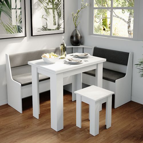 Banquette De Salle à Manger Roman 34175 Blanc 41.5x76.6cm