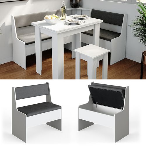 Banquette De Salle à Manger Roman 34175 Blanc 41.5x76.6cm