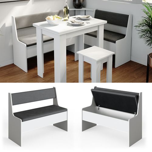 Banquette De Salle à Manger Roman 34177 Blanc 41.5x106.6cm