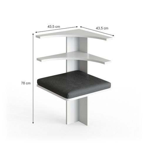 Coin Pour Banquette Roman 34183 Blanc 43.5x43.5cm