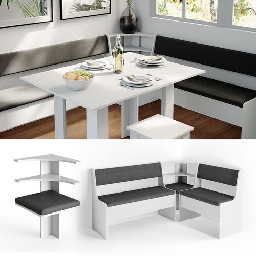 Coin Pour Banquette Roman 34183 Blanc 43.5x43.5cm