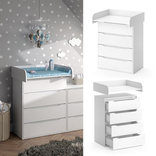 Commode à Langer Ruben 34274 Blanc 83.6x117cm