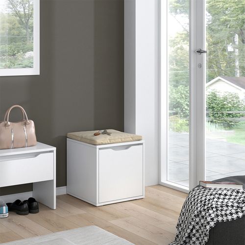 Banc Pour Chaussures Ruben 34280 Blanc 40x40.6cm