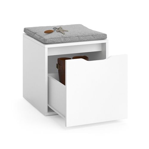 Banc Pour Chaussures Ruben 34280 Blanc 40x40.6cm