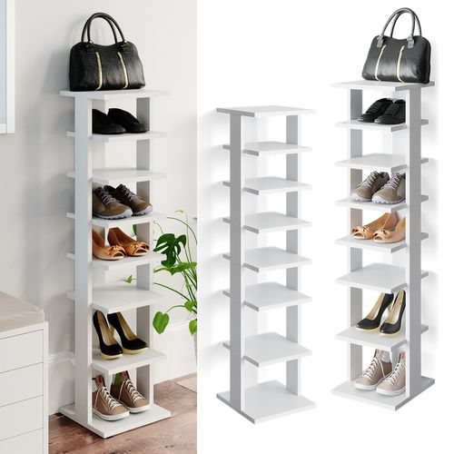 Armoire à Chaussures Sara 34358 Blanc 26.7x110cm
