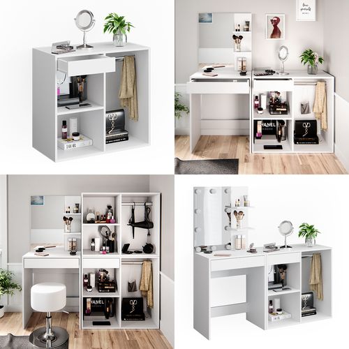 Armoire Dappoint Isabelle 34430 Blanc 80.1x75cm