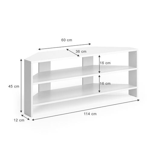 Meuble TV  34427 Blanc 114x45cm
